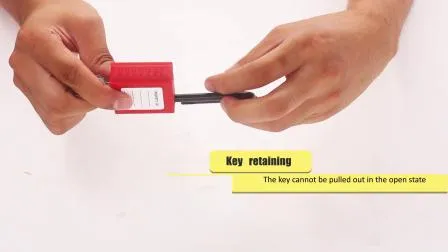 Cadenas de sécurité industriel OEM 38 mm à anse en nylon