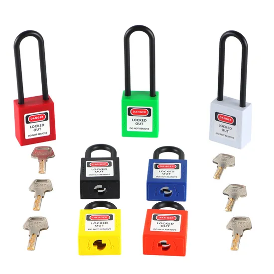 Cadenas de sécurité Qvand 38 mm rouge Loto Lockout Tagout en plastique non