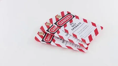 Étiquette de verrouillage de sécurité couleur personnalisée en PVC Boshi