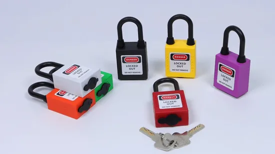 Cadenas de verrouillage anti-poussière en nylon durable de 38 mm pour le verrouillage de sécurité