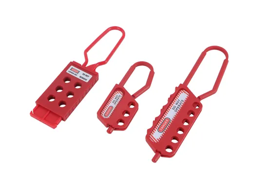 Durable Plastic Safety Lockout Hasp with 3 Holes for Electrical Devices 