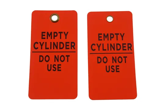 Étiquette de cylindre Cylindre vide Ne pas utiliser de carton Verrouillage et étiquetage