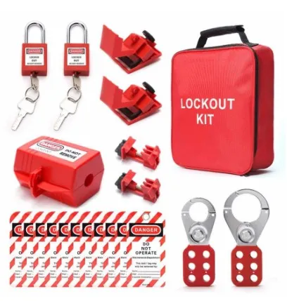 Kit de verrouillage électrique industriel avec cadenas de sécurité Qvand et sac combiné de verrouillage de sécurité