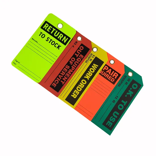 Étiquette de verrouillage d'avertissement d'impression recto verso d'étiquette de papier de logo personnalisé