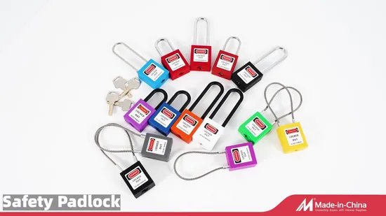 Cadenas de sécurité à anse en acier Osha de 38 mm pour équipement industriel